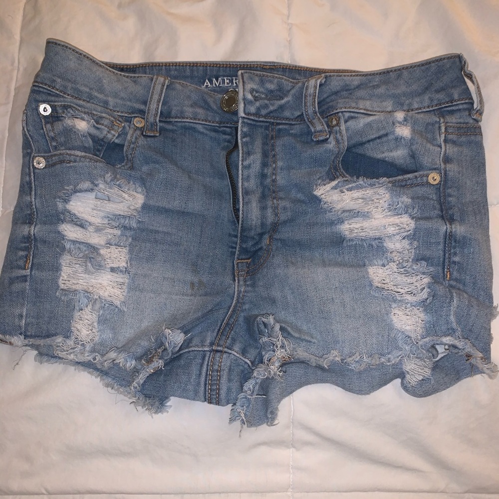 American Eagle Ripped Jean Shorts